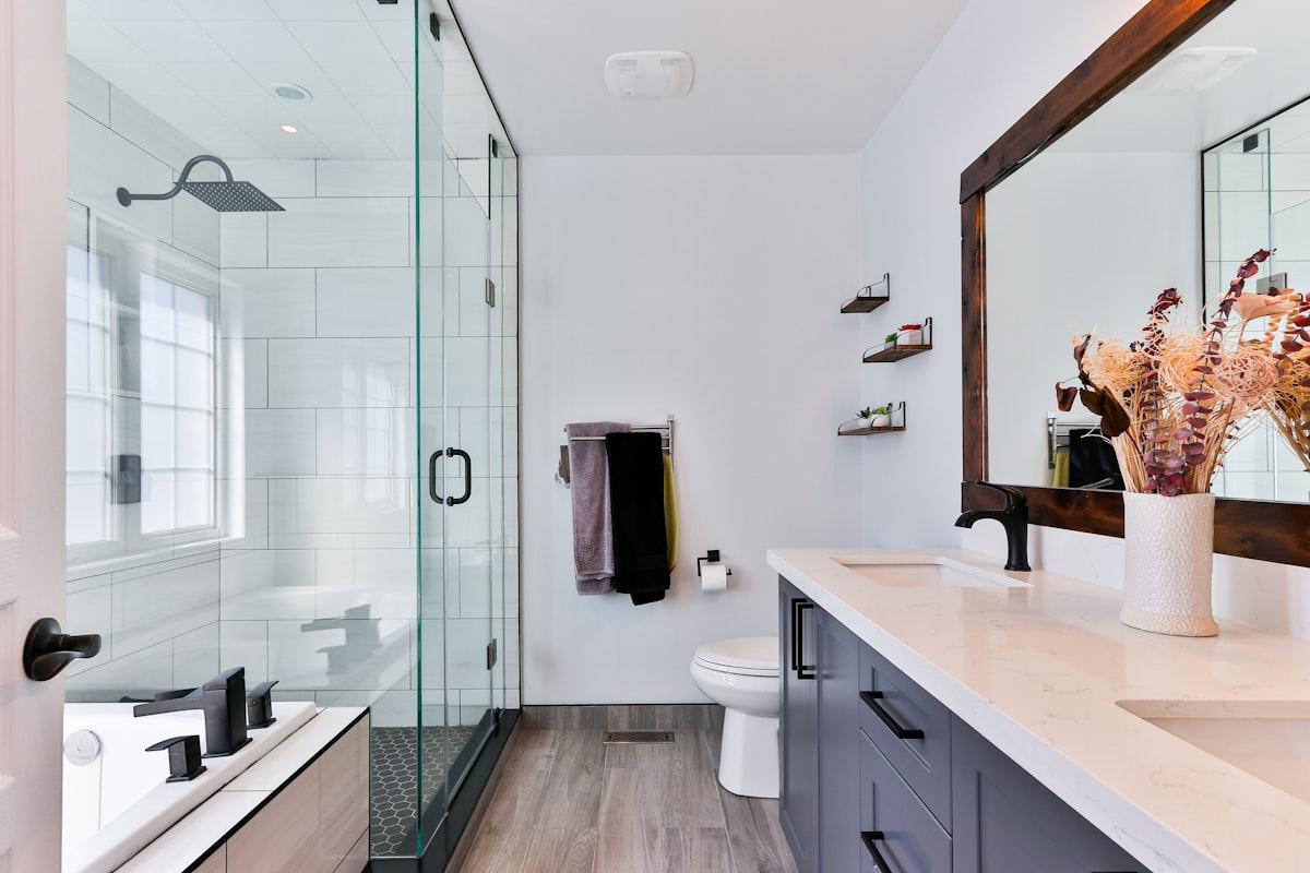 Custom bath cabinetry